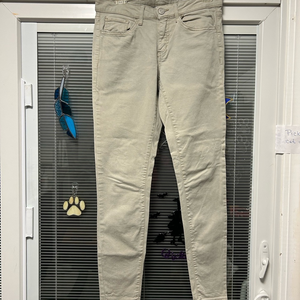 khakis low rose leggingsgs  size 7